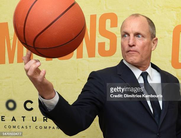 Woody Harrelson attends the premiere of "Champions" at AMC Lincoln Square Theater on February 27, 2023 in New York City.