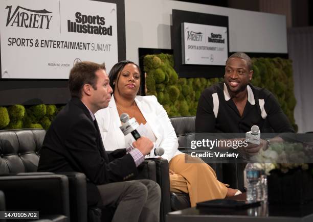 Dwyane Wade, Lisa Joseph-Metelus and Lee Jenkins