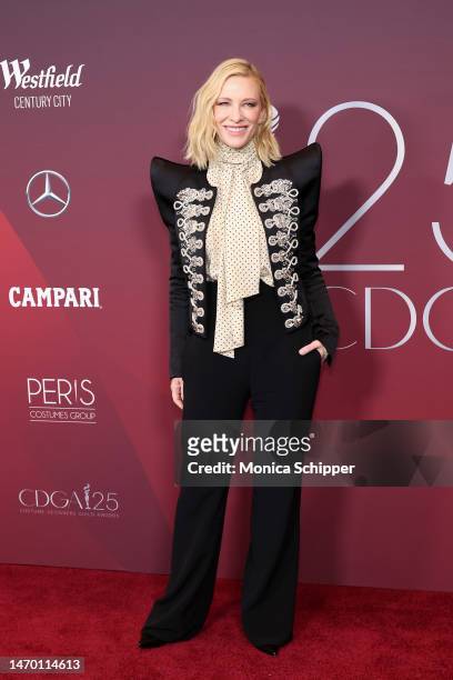 Cate Blanchett attends the 25th Annual Costume Designers Guild Awards at Fairmont Century Plaza on February 27, 2023 in Los Angeles, California.