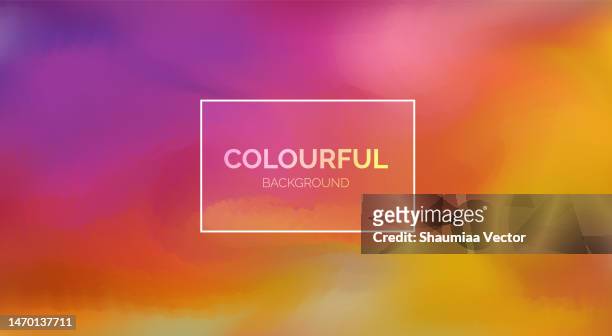 abstract blurred gradient fluid vector background design wallpaper template with dynamic color, waves, and geometric shape. - watercolour orange and black stock illustrations