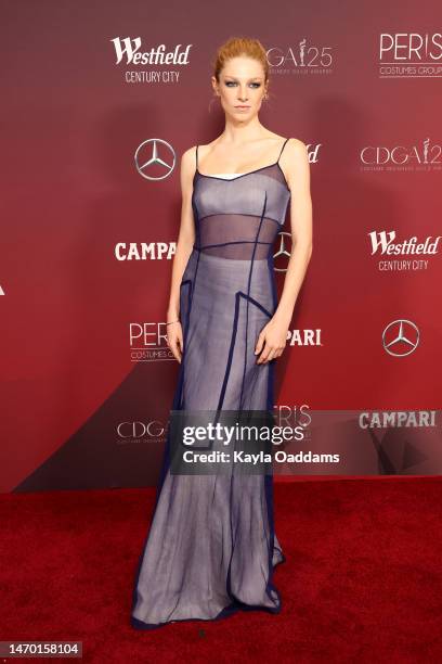 Hunter Schafer attends the 25th Annual Costume Designers Guild Awards at Fairmont Century Plaza on February 27, 2023 in Los Angeles, California.