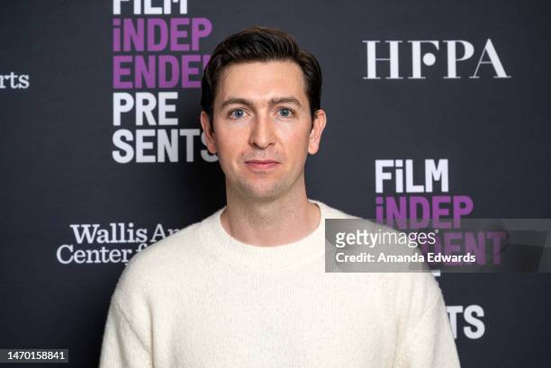 Actor Nicholas Braun attends the Film Independent Live Read of “Triangle Of Sadness” at the Wallis Annenberg Center for the Performing Arts on...