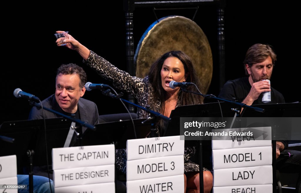 Actor Fred Armisen, actress Tia Carrere and director Ruben Östlund