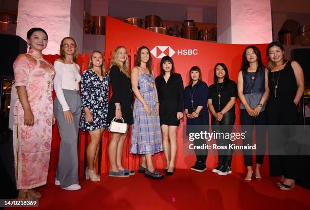 Shi Yuting of China, Nelly Korda of The United States, Brooke Henderson of Canada, Jessica Korda of The United States, Michelle Wie of The United...