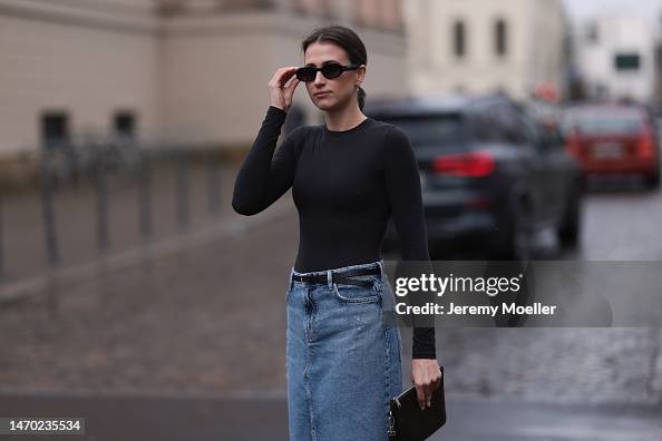Marie Danker seen wearing Carolina Lemke black oval sunglasses,... News ...