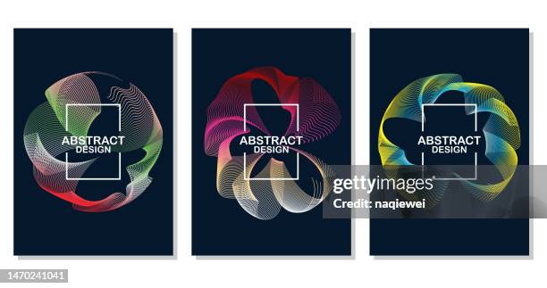 vector gradient lines textured fluidity brochure cover flyer dynamic amorphous pattern design banner template,technology abstract backgrounds - concentration stock illustrations stock illustrations