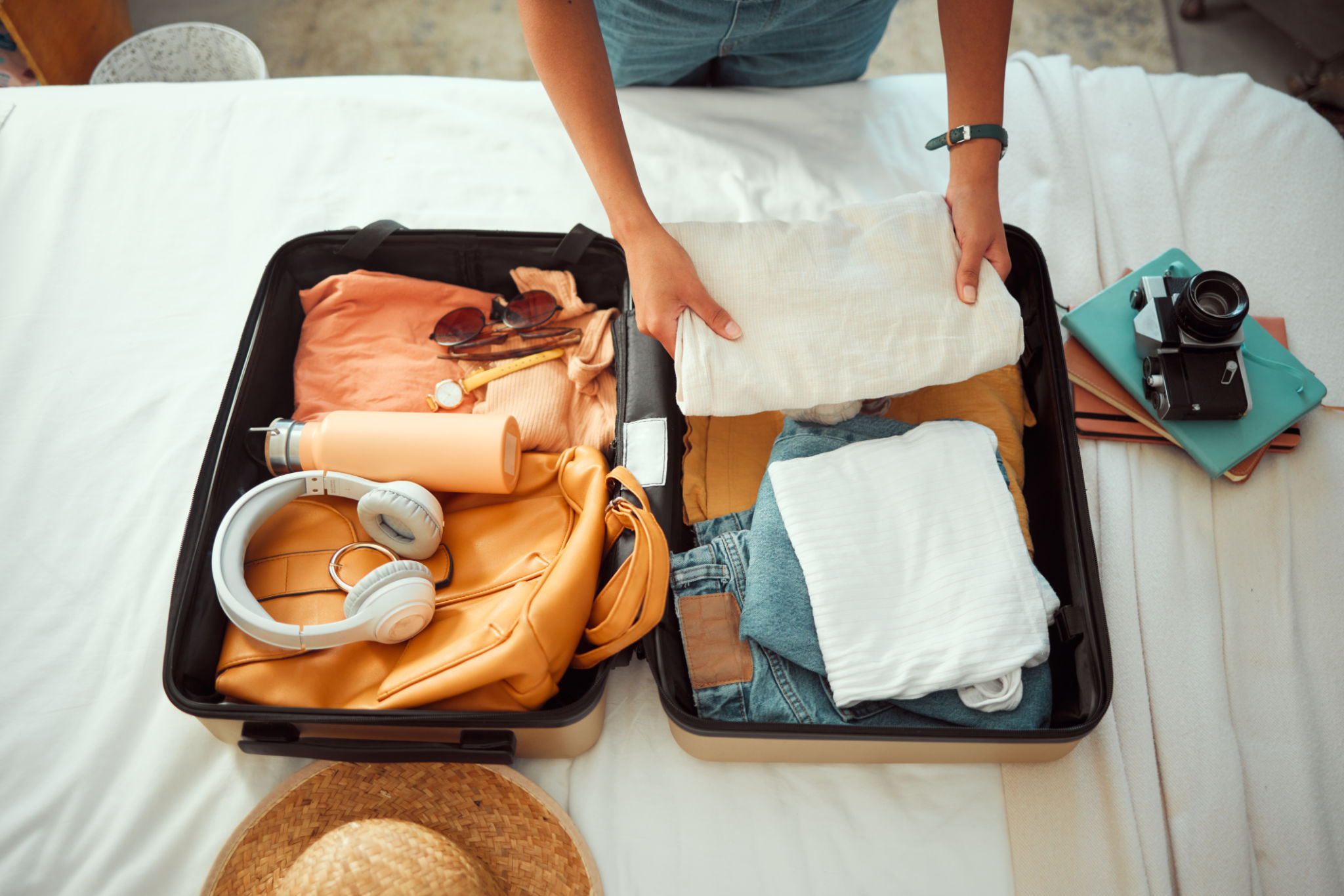 packing luggage