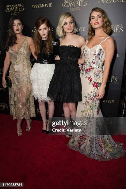 Millie Brady, Ellie Bamber, Bella Heathcote and Lily James