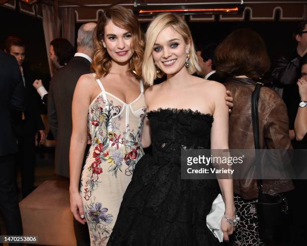 Lily James, Burr Steers and Bella Heathcote