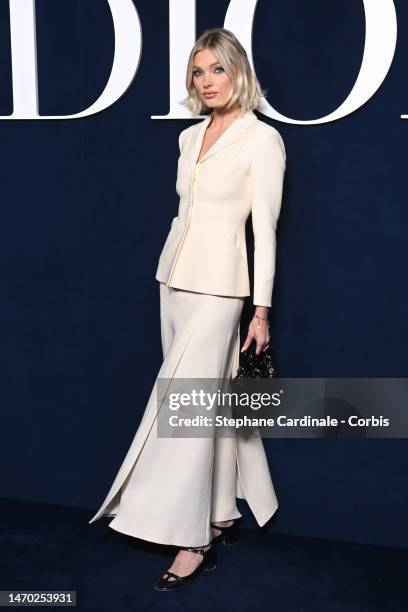 Elsa Hosk attends the Christian Dior Womenswear Fall Winter 2023-2024 show as part of Paris Fashion Week on February 28, 2023 in Paris, France.