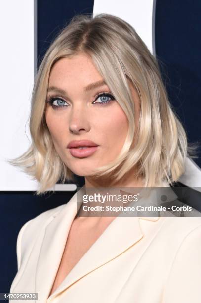 Elsa Hosk attends the Christian Dior Womenswear Fall Winter 2023-2024 show as part of Paris Fashion Week on February 28, 2023 in Paris, France.