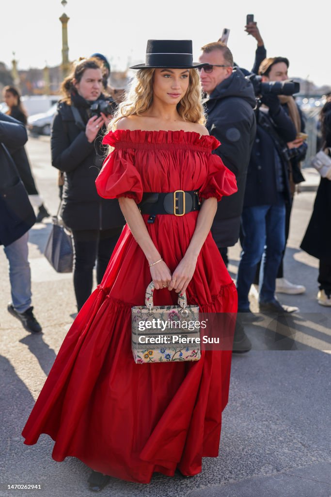 Rose Bertram attends the Christian Dior Womenswear Fall Winter... News