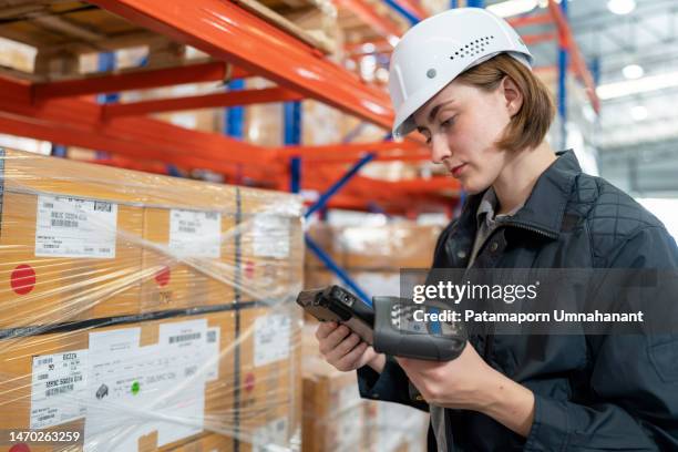 barcode labelling track exactly product on shelf can help operation warehouse smoothly. - labeling data stock pictures, royalty-free photos & images