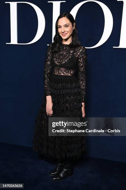 Gal Gadot attends the Christian Dior Womenswear Fall Winter 2023-2024 show as part of Paris Fashion Week on February 28, 2023 in Paris, France.