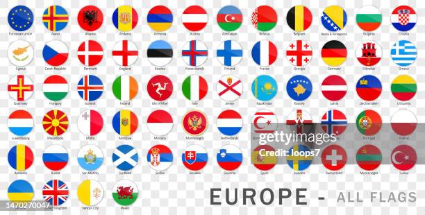 bildbanksillustrationer, clip art samt tecknat material och ikoner med europe flags on transparent background - complete vector collection - turkiets flagga