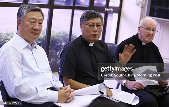 Warren Yan From left, Wah Yan One Family Foundation member Francis Yuen Tin-fan ...