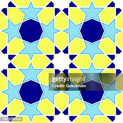 Islamic Seamless Pattern, Abstract Background. Vector Tile , Lisbon Arabic Geometrical Mosaic, Mediterranean Seamless Ornament. Islamic Seamless Pattern, Abstract Background. Vector Tile , Lisbon Arabic Geometrical Mosaic, Mediterranean Seamless Ornament.