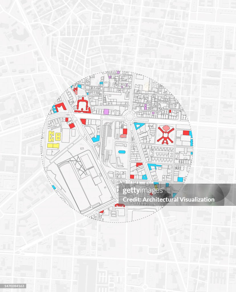Urban Map Sample Urban Mapping Of A Modern City High-Res Vector Graphic - Getty Images