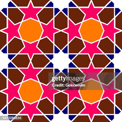 Islamic Seamless Pattern, Abstract Background. Vector Tile , Lisbon Arabic Geometrical Mosaic, Mediterranean Seamless Ornament. Islamic Seamless Pattern, Abstract Background. Vector Tile , Lisbon Arabic Geometrical Mosaic, Mediterranean Seamless Ornament.