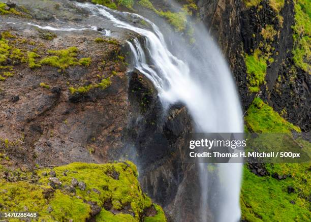 scenic view of waterfall,denmark - brook mitchell stock pictures, royalty-free photos & images