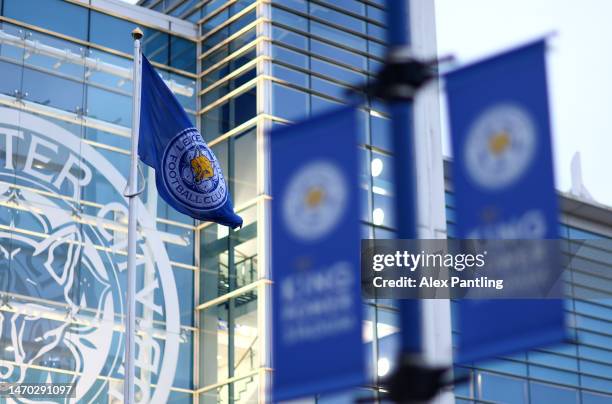General view of the outside of the stadium prior to the Emirates FA Cup Fifth Round match between Leicester City and Blackburn Rovers at The King...
