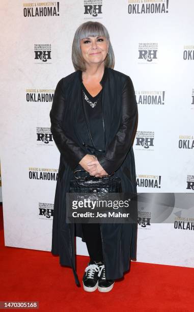Dawn French attends the "Oklahoma!" West End opening night at the Wyndham's Theatre on February 28, 2023 in London, England.