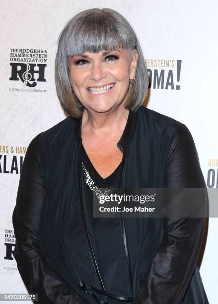 Dawn French attends the "Oklahoma!" West End opening night at the Wyndham's Theatre on February 28, 2023 in London, England.