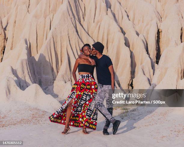 celebrating the angolan culture at miradouro da lua - luanda,angola,miradouro da lua,belas - angola stock pictures, royalty-free photos & images