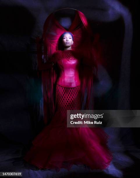 Actress/singer Diamond White is photographed for Photobook Magazine on December 15, 2022 in Los Angeles, California. PUBLISHED IMAGE.