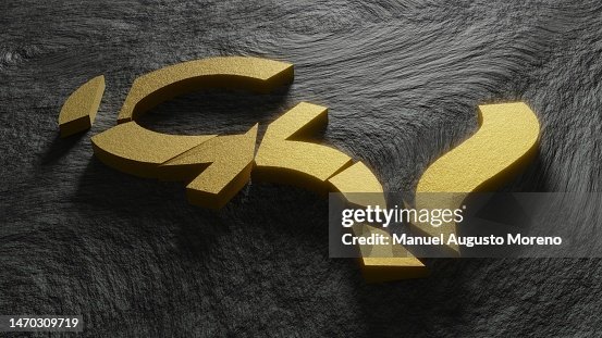 British Pound Sign Broken to Pieces British Pound Sign Broken to Pieces