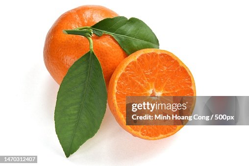 Close-up of orange fruits against white background,France Close-up of orange fruits against white background,France