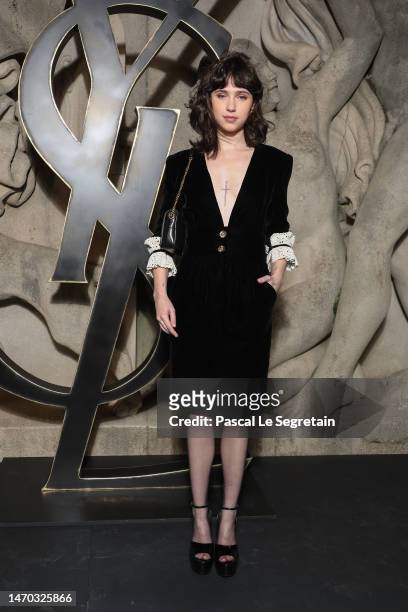 Clairo attends the Saint Laurent Womenswear Fall Winter 2023-2024 show as part of Paris Fashion Week on February 28, 2023 in Paris, France.