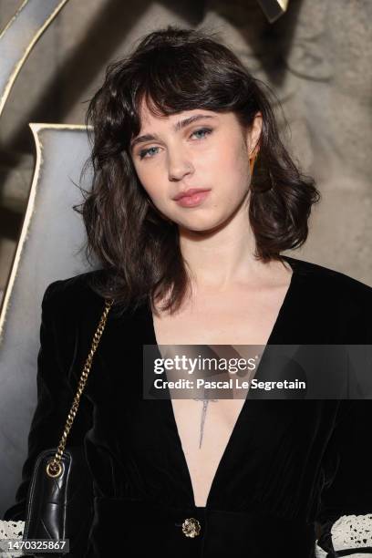 Clairo attends the Saint Laurent Womenswear Fall Winter 2023-2024 show as part of Paris Fashion Week on February 28, 2023 in Paris, France.