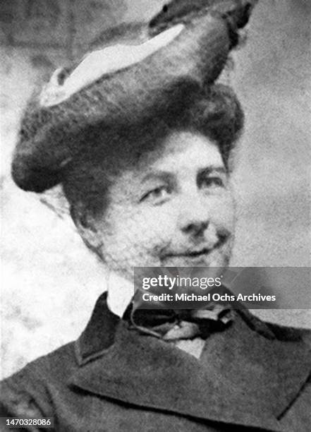 American real estate developer, rancher and inventor of the first practical windshield wiper Mary Anderson poses for a portrait circa 1910.