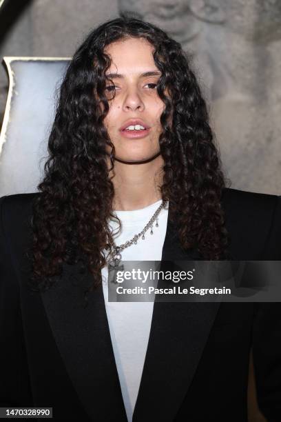 Shake attends the Saint Laurent Womenswear Fall Winter 2023-2024 show as part of Paris Fashion Week on February 28, 2023 in Paris, France.