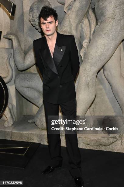 Duke Nicholson attends the Saint Laurent Womenswear Fall Winter 2023-2024 show as part of Paris Fashion Week on February 28, 2023 in Paris, France.