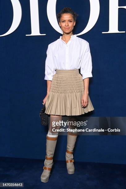 Gugu Mbatha-Raw attends the Christian Dior Womenswear Fall Winter 2023-2024 show as part of Paris Fashion Week on February 28, 2023 in Paris, France.