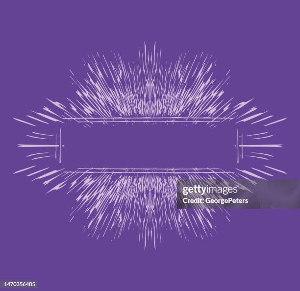 frame - border with zoom effect - hyperspace stock illustrations