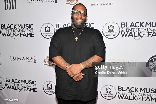 Killer Mike attends the 2023 Black Music And Entertainment Walk Of Fame induction ceremony and brunch on February 28, 2023 in Atlanta, Georgia.