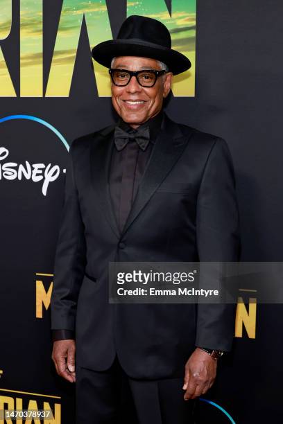 Giancarlo Esposito attends the Los Angeles Premiere Of Disney+ "The Mandalorian" Season 3 at El Capitan Theatre on February 28, 2023 in Los Angeles,...