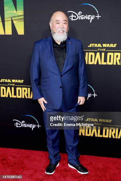 Paul Sun-Hyung Lee attends the Los Angeles Premiere Of Disney+ "The Mandalorian" Season 3 at El Capitan Theatre on February 28, 2023 in Los Angeles,...