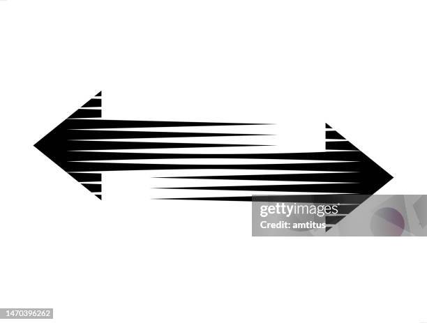 stockillustraties, clipart, cartoons en iconen met dual arrows - bewegwijzeringspictogram