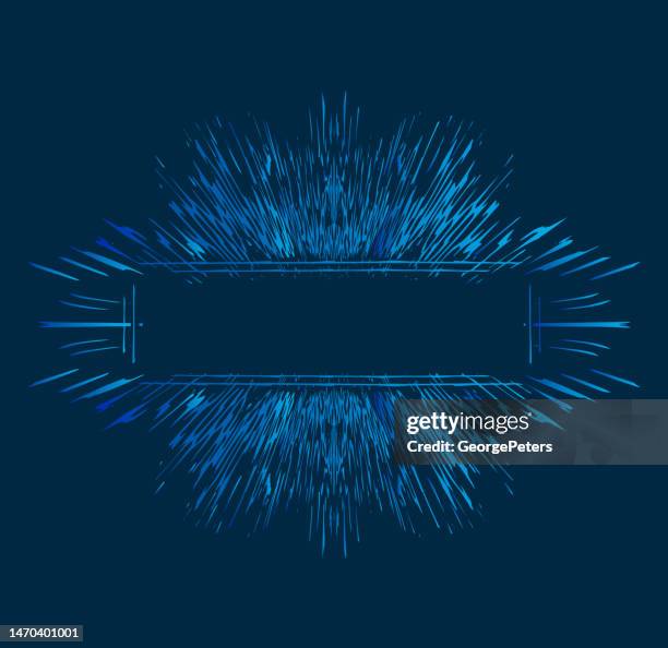 frame - border with zoom effect - hyperspace stock illustrations