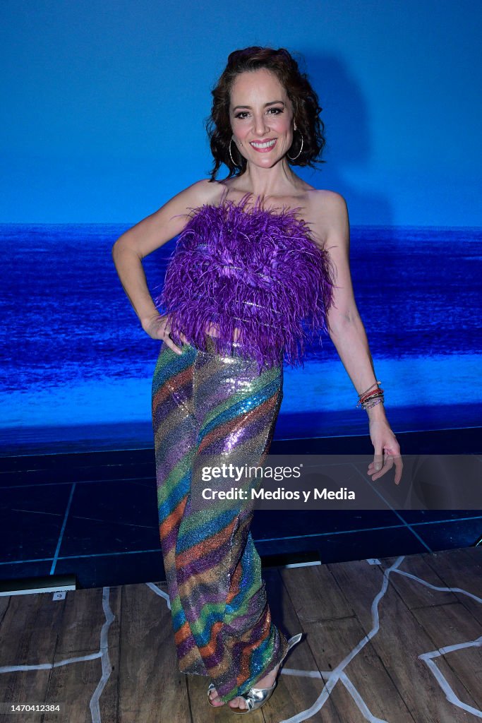 Marisol del Olmo poses for a photo during the press conference for