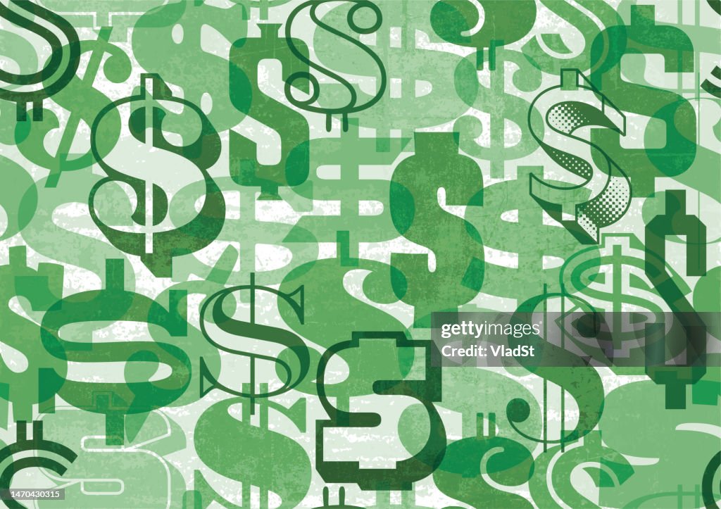 DOLLAR SIGN - grunge background