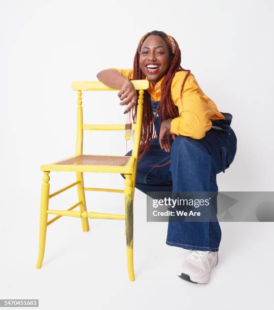 upcycling furniture - dungarees stock pictures, royalty-free photos & images