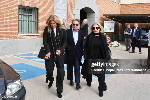 Cristina Valls Taberner on her arrival at the Sacramental Cemetery of San Justo to say her last goodbye to Luisa Rodriguez, on March 1 in Madrid,...