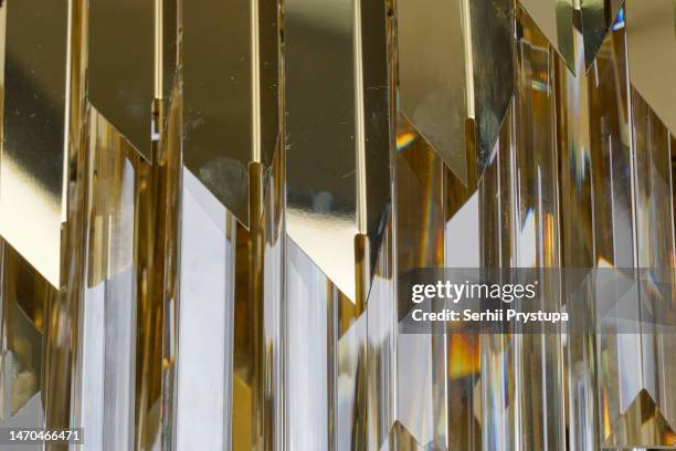 chandelier with glass crystals - crystal chandelier stock pictures, royalty-free photos & images