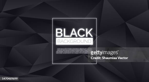illustrazioni stock, clip art, cartoni animati e icone di tendenza di astratto nero scuro sfondo triangolare - virtual reality glass vector