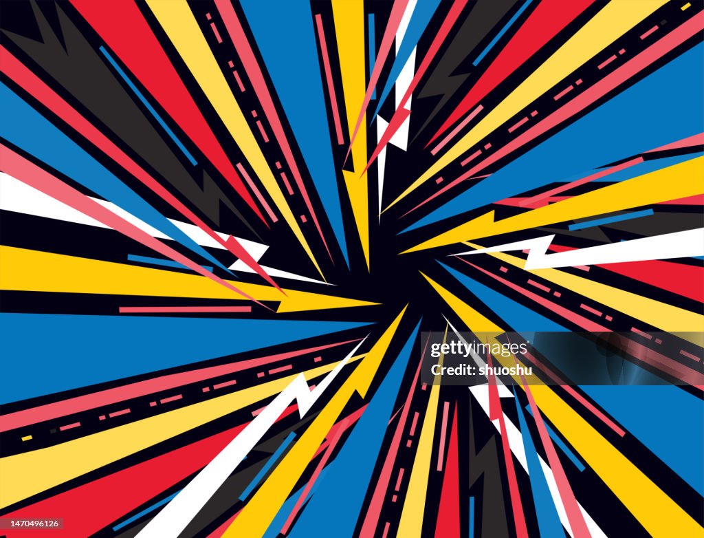 Color Speed Graphics Colors Radial Speed Lines Background For Comic Books And Media ...